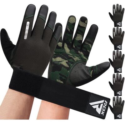Gants dhaltérophilie RDX à doigts complets pour Crosstrainning - Vert Vert - Publicité Gants dhaltérophilie RDX à doigts complets pour Crosstrainning - Vert Vert - Publicité