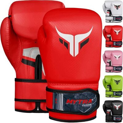 Gants de boxe enfant - Mytra Fusion - AL2 - 8 OZ - Cuir synthétique - Rouge Rouge - Publicité Gants de boxe enfant - Mytra Fusion - AL2 - 8 OZ - Cuir synthétique - Rouge Rouge - Publicité