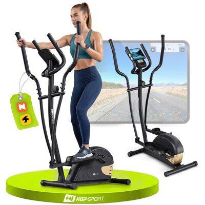 Hop-Sport Entraîneur Elliptique - Résistance Magnétique, LCD, Fréquence Cardiaque - Publicité Hop-Sport Entraîneur Elliptique - Résistance Magnétique, LCD, Fréquence Cardiaque - Publicité
