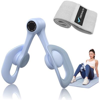 Leg Trainer 360° MERACH Entraînement Cuisses/Adducteurs/Périnée Bande Élastique Multifonction Portable Bleu Bleu - Publicité Leg Trainer 360° MERACH Entraînement Cuisses/Adducteurs/Périnée Bande Élastique Multifonction Portable Bleu Bleu - Publicité