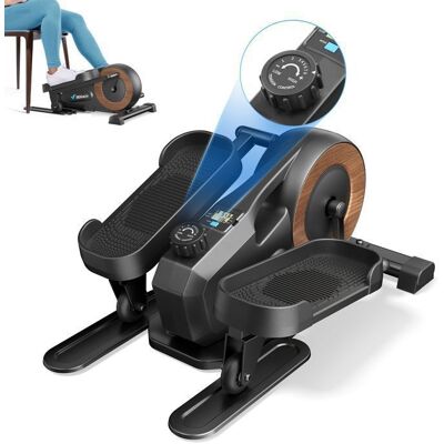 Mini Elliptique Magnétique MERACH - 8 vitesses - Ecran LCD - Mini Vélo pour bureau/maison - Design Silencieux Noir - Publicité Mini Elliptique Magnétique MERACH - 8 vitesses - Ecran LCD - Mini Vélo pour bureau/maison - Design Silencieux Noir - Publicité