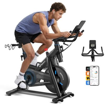 Vélo dappartement magnétique - Merach - 16 niveaux de résistance - Volant dinertie 10 kg - Écran LCD intégré Noir - Publicité Vélo dappartement magnétique - Merach - 16 niveaux de résistance - Volant dinertie 10 kg - Écran LCD intégré Noir - Publicité