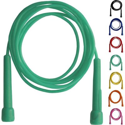 Corde à Sauter - Farabi Sports - Ajustable - Vert - Ergonomique - Fitness - Boxe Vert - Publicité Corde à Sauter - Farabi Sports - Ajustable - Vert - Ergonomique - Fitness - Boxe Vert - Publicité
