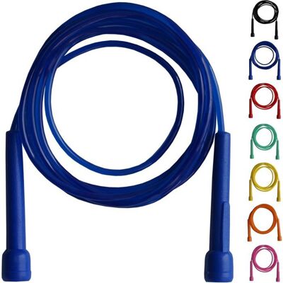Corde à Sauter - Farabi Sports - Ajustable - Bleu - Ergonomique - Antidérapante Bleu - Publicité Corde à Sauter - Farabi Sports - Ajustable - Bleu - Ergonomique - Antidérapante Bleu - Publicité
