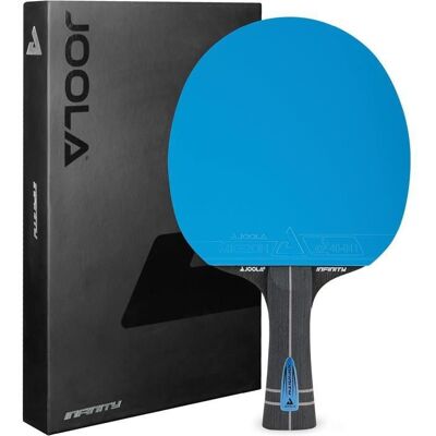 JOOLA Infinity GL - Raquette de tennis de table pro 7 couches (5 bois + 2 fibre) ITTF revêtements Micron Noir - Publicité JOOLA Infinity GL - Raquette de tennis de table pro 7 couches (5 bois + 2 fibre) ITTF revêtements Micron Noir - Publicité