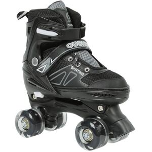 YUEGMES Roller Patin Quad Taille réglable pour Enfant Patins à roulettes Noir Noir - Publicité YUEGMES Roller Patin Quad Taille réglable pour Enfant Patins à roulettes Noir Noir - Publicité