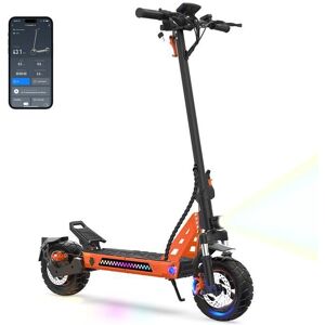 TUNO NT3 Trottinette Electrique - 1000W Avec APP - 45km/h - Autonomie 35-45km - 48V13Ah - 10 Pouces - 4 Modes Noir - Publicité TUNO NT3 Trottinette Electrique - 1000W Avec APP - 45km/h - Autonomie 35-45km - 48V13Ah - 10 Pouces - 4 Modes Noir - Publicité