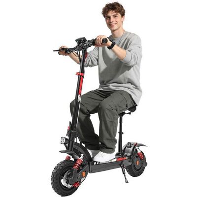 Trottinette Électrique Pliage,iScooter GX3pro,Pneus tout-terrain 11,1200W,17.5AH,50km/h,Autonomie 60KM,Double Amortissement,APP Noir - Publicité Trottinette Électrique Pliage,iScooter GX3pro,Pneus tout-terrain 11,1200W,17.5AH,50km/h,Autonomie 60KM,Double Amortissement,APP Noir - Publicité