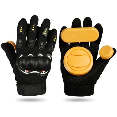 JIANGZHA Gants de skateboard gants de descente gants de glisse pierre de feu étincelles longboard équipement de protection gants - Publicité JIANGZHA Gants de skateboard gants de descente gants de glisse pierre de feu étincelles longboard équipement de protection gants - Publicité
