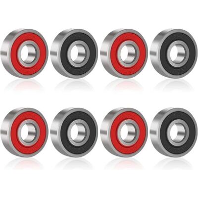 8 Pices Roulements Billes Roulements Longboard Roulements Roulettes 608 2RS Double Blind Rouge et Noir Odipie - Publicité 8 Pices Roulements Billes Roulements Longboard Roulements Roulettes 608 2RS Double Blind Rouge et Noir Odipie - Publicité