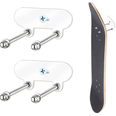 Support skateboard mural montage - 2 Rack exposition stockage longboard skateboard accessoire - Noir Aucuneary Noir - Publicité Support skateboard mural montage - 2 Rack exposition stockage longboard skateboard accessoire - Noir Aucuneary Noir - Publicité