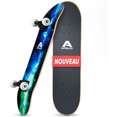 Skateboard Apollo complet – Galaxy – planche 7 couches bois 31x8 roulements ABEC 7 - Publicité Skateboard Apollo complet – Galaxy – planche 7 couches bois 31x8 roulements ABEC 7 - Publicité
