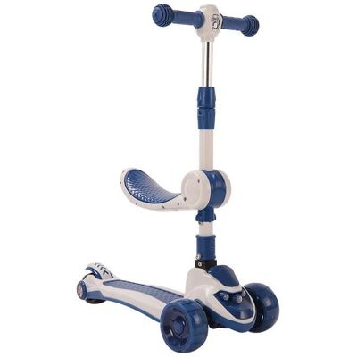 Trottinette Enfant Bleu 3 à 10 Ans avec Roues Clignotantes Siège Pliant et Guidon Réglable Bleu - Publicité Trottinette Enfant Bleu 3 à 10 Ans avec Roues Clignotantes Siège Pliant et Guidon Réglable Bleu - Publicité