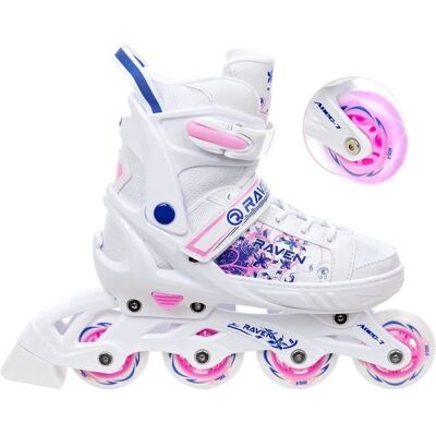 Roller Meia taille ajustable R - RAVEN - Mixte - Blanc - Roller Blanc - Publicité Roller Meia taille ajustable R - RAVEN - Mixte - Blanc - Roller Blanc - Publicité