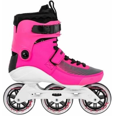 Patins Powerslide Swell Electric Pink 100 Trinity - Publicité Patins Powerslide Swell Electric Pink 100 Trinity - Publicité
