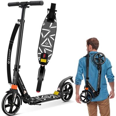 Trottinette freestyle adulte - KESSER - Roues 205 mm - Double suspension - Pliable - Réglable en hauteur - Poids 59 kg Gris - Publicité Trottinette freestyle adulte - KESSER - Roues 205 mm - Double suspension - Pliable - Réglable en hauteur - Poids 59 kg Gris - Publicité