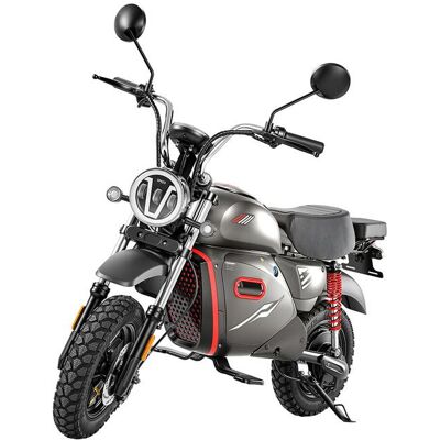Trottinette électrique iScooter Y18 : moteur 48 V 20 Ah 2 000 W avec une autonomie ultra-longue allant jusqu’à 90 kilomètres. Gris - Publicité Trottinette électrique iScooter Y18 : moteur 48 V 20 Ah 2 000 W avec une autonomie ultra-longue allant jusqu’à 90 kilomètres. Gris - Publicité