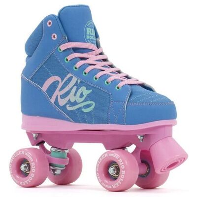 Roller Quad - RIO ROLLER - Lumina - Bleu - Rose - Pour Enfants à partir de 5 ans Bleu - Publicité Roller Quad - RIO ROLLER - Lumina - Bleu - Rose - Pour Enfants à partir de 5 ans Bleu - Publicité