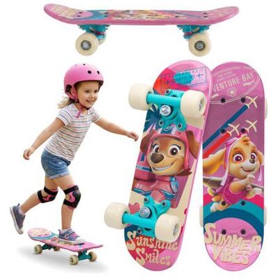Paw Patrol Skateboard pour enfants 42 cm planche antidérapante légère stable jusquà 20 kg Rose - Publicité Paw Patrol Skateboard pour enfants 42 cm planche antidérapante légère stable jusquà 20 kg Rose - Publicité