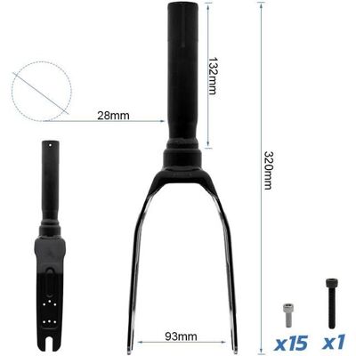 Generic Fourche Trottinette Électrique Xiaomi Mi4 - Publicité Generic Fourche Trottinette Électrique Xiaomi Mi4 - Publicité