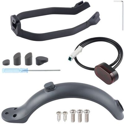 KEESIN Garde Boue Arrière pour Trottinette Electrique Xiaomi M365/Pro Accessoire Scooter/Trottinette Electrique avec Support et Feu Noir - Publicité KEESIN Garde Boue Arrière pour Trottinette Electrique Xiaomi M365/Pro Accessoire Scooter/Trottinette Electrique avec Support et Feu Noir - Publicité