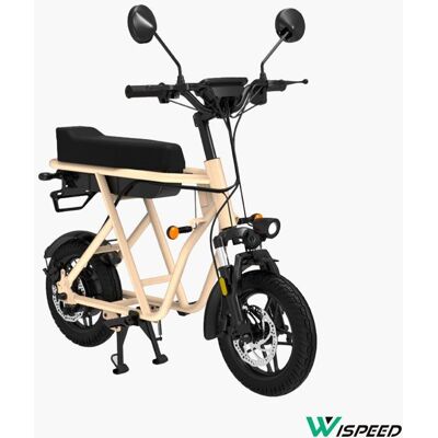 Trottinette électrique - WISPEED - WIMOB Scoot - Sable Beige - Publicité Trottinette électrique - WISPEED - WIMOB Scoot - Sable Beige - Publicité