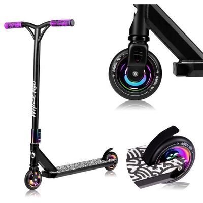 Trottinette freestyle - LIONELO - Whizz Neo - ABEC-9 - Guidon dune seule pièce - Noir/Lime Noir - Publicité Trottinette freestyle - LIONELO - Whizz Neo - ABEC-9 - Guidon dune seule pièce - Noir/Lime Noir - Publicité