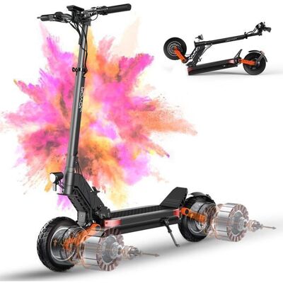 JOYOR S10S Trottinette adulte pliable 2x1000W (60V/1080Wh) 75km susp. double pneus TT 10 Noir - Publicité JOYOR S10S Trottinette adulte pliable 2x1000W (60V/1080Wh) 75km susp. double pneus TT 10 Noir - Publicité