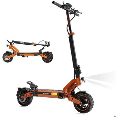 RCB D7 PRO Trottinette Électrique Adulte - Batterie 48V 27Ah - Autonomie 110km - Moteur 1600W Max- NFC Smart Lock - Pneus 10 Orange - Publicité RCB D7 PRO Trottinette Électrique Adulte - Batterie 48V 27Ah - Autonomie 110km - Moteur 1600W Max- NFC Smart Lock - Pneus 10 Orange - Publicité