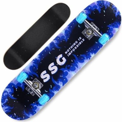 Skateboard Complet - Poids (Jusquà) 250 kg - Couleur principale Noir - Dimensions 79x20cm - Genre Mixte Noir - Publicité Skateboard Complet - Poids (Jusquà) 250 kg - Couleur principale Noir - Dimensions 79x20cm - Genre Mixte Noir - Publicité