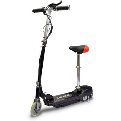 Trottinette électrique vidaXL avec siège - Pliable, 120W, Noir - Publicité Trottinette électrique vidaXL avec siège - Pliable, 120W, Noir - Publicité