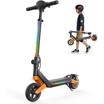 Trottinette Électrique Enfant iScooter K6 Écran LED 3 Vitesses Hauteur Réglable Bluetooth Pliable et Légère Orange - Publicité Trottinette Électrique Enfant iScooter K6 Écran LED 3 Vitesses Hauteur Réglable Bluetooth Pliable et Légère Orange - Publicité