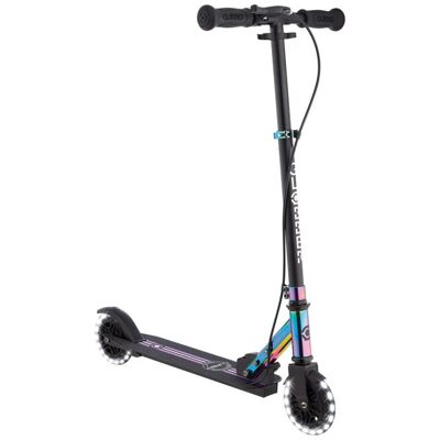 Globber - Trottinette 2 roues FLOW ELEMENT JUNIOR LIGHTS - Néochrome - Publicité Globber - Trottinette 2 roues FLOW ELEMENT JUNIOR LIGHTS - Néochrome - Publicité