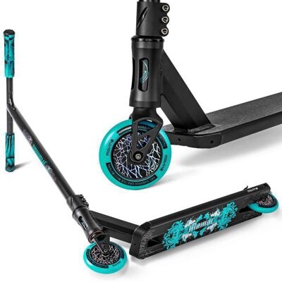 Trottinette freestyle Movino Maniac (BLEU/HOLO) Bleu - Publicité Trottinette freestyle Movino Maniac (BLEU/HOLO) Bleu - Publicité