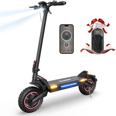 eScooter ix7pro-Trottinette Électrique-Double moteur 2*1000W,Batterie 48V 17.5Ah,Vitesse 60km/h,60km,10 Pouces,APP,Double suspension Noir - Publicité eScooter ix7pro-Trottinette Électrique-Double moteur 2*1000W,Batterie 48V 17.5Ah,Vitesse 60km/h,60km,10 Pouces,APP,Double suspension Noir - Publicité