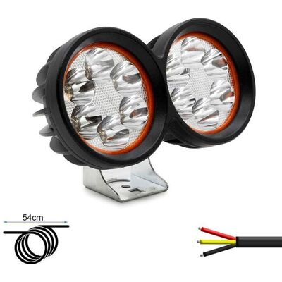 Generic Phare Trottinette Électrique avant à double foyer LED EWLM001 12-72V - Publicité Generic Phare Trottinette Électrique avant à double foyer LED EWLM001 12-72V - Publicité