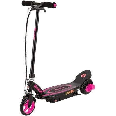 Trottinette électrique RAZOR Power Core E90 - Rose - Publicité Trottinette électrique RAZOR Power Core E90 - Rose - Publicité