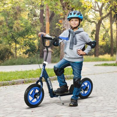 Generic Trottinette patinette scooter enfant grandes roues de 6 à 12 ans hauteur réglable frein arrière béquille bleu Bleu - Publicité Generic Trottinette patinette scooter enfant grandes roues de 6 à 12 ans hauteur réglable frein arrière béquille bleu Bleu - Publicité