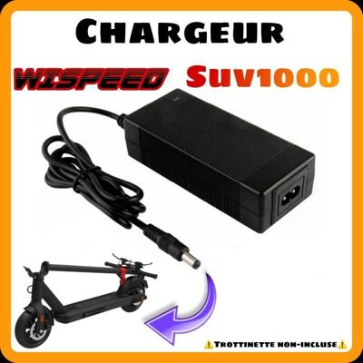 chargeur pour trottinette électrique Wispeed SUV1000 42v Blanc - Publicité chargeur pour trottinette électrique Wispeed SUV1000 42v Blanc - Publicité