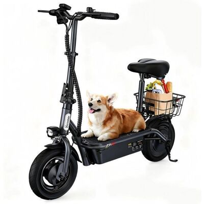 Trottinette Électrique Pliable avec Siège iScooter SR-E3 pour Adulte et Ados Moteur 1000W Autonomie 60KM Batterie 13Ah Gris - Publicité Trottinette Électrique Pliable avec Siège iScooter SR-E3 pour Adulte et Ados Moteur 1000W Autonomie 60KM Batterie 13Ah Gris - Publicité