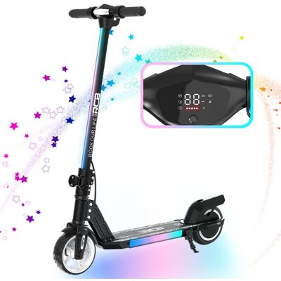 RCB Trottinette Électrique Enfant 220W – 65 Pneus – 15 km/h – Pliable – Autonomie 6-10 km – Noir Noir - Publicité RCB Trottinette Électrique Enfant 220W – 65 Pneus – 15 km/h – Pliable – Autonomie 6-10 km – Noir Noir - Publicité