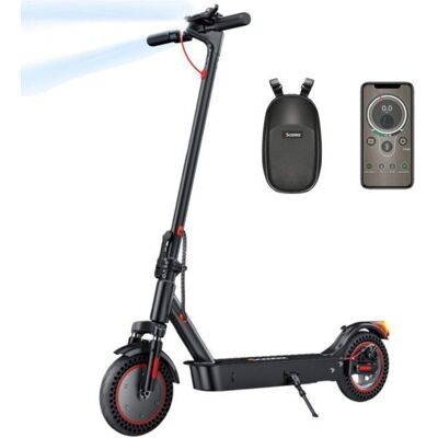 Trottinette Electrique iScooter i9Max Avec Sac-Pliable-10-500W-36V10Ah-Autonomie 30-40km-Amortissement avant et arrière Noir - Publicité Trottinette Electrique iScooter i9Max Avec Sac-Pliable-10-500W-36V10Ah-Autonomie 30-40km-Amortissement avant et arrière Noir - Publicité