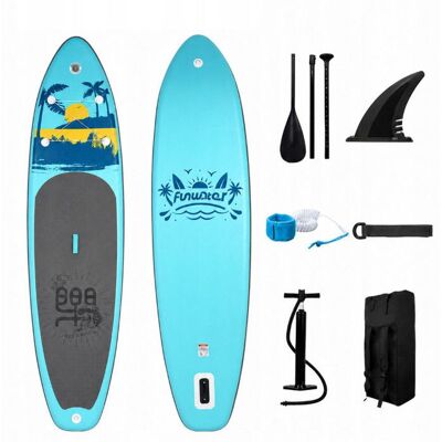 OEM Stand up Paddle Gonflable Planches gonflables 335 x 84 x 15 cmjusquà 180 kg Bleu/Gris Gris - Publicité OEM Stand up Paddle Gonflable Planches gonflables 335 x 84 x 15 cmjusquà 180 kg Bleu/Gris Gris - Publicité