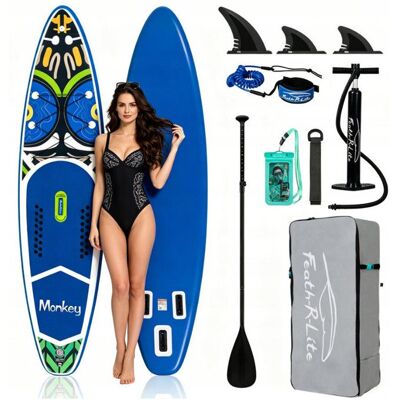 OEM FunWater Planche SUP gonflable 335×83×15 cm antidérapante ensemble complet PVC résistant pour adulte et débutant - Publicité OEM FunWater Planche SUP gonflable 335×83×15 cm antidérapante ensemble complet PVC résistant pour adulte et débutant - Publicité
