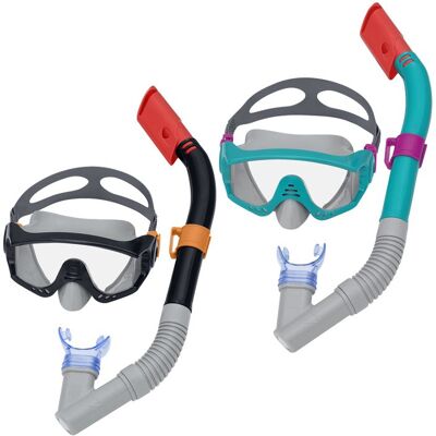Ensemble Masque et Tube - Bestway - 24059 - Sangle Anatomique - Protection UV - +3 Ans - Publicité Ensemble Masque et Tube - Bestway - 24059 - Sangle Anatomique - Protection UV - +3 Ans - Publicité