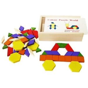 Tangram Formes géométriques Enfant Bois - 60 Pièces colorées - Casse-Tête Jouet Educatif-Montessori - Publicité Tangram Formes géométriques Enfant Bois - 60 Pièces colorées - Casse-Tête Jouet Educatif-Montessori - Publicité