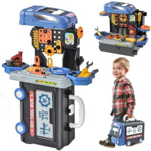 Boîte à Outils Enfant - MARSEE - 59 Pièces Etabli Enfant Jeu de Rôle Jouet éducatif pour Garçons et Filles (Bleu) Bleu - Publicité Boîte à Outils Enfant - MARSEE - 59 Pièces Etabli Enfant Jeu de Rôle Jouet éducatif pour Garçons et Filles (Bleu) Bleu - Publicité