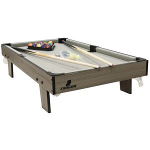 Table de Billard Mini - COUGAR - Cougar Mini Table de Billard - 3 ft - Chêne/Grise - Accessoires Inclus Blanc - Publicité Table de Billard Mini - COUGAR - Cougar Mini Table de Billard - 3 ft - Chêne/Grise - Accessoires Inclus Blanc - Publicité