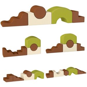 vente unique 2PCS Parcours Motricité Bébé en Mousse avec Housse Amovible en PU M vente unique 2PCS Parcours Motricité Bébé en Mousse avec Housse Amovible en PU M