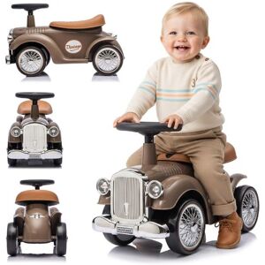 SUN BABY Porteur enfant voiture Retro - 12 à 36 mois - klaxon - compartiment de rangement - max 23 kg - Marron Marron - Publicité SUN BABY Porteur enfant voiture Retro - 12 à 36 mois - klaxon - compartiment de rangement - max 23 kg - Marron Marron - Publicité